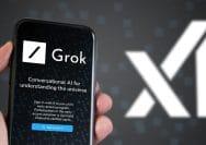 Grok adalah jawaban X untuk serbuan chatbot AI generatif, yang memanfaatkan postingan X untuk menjawab pertanyaan pengguna. Valerio Rosati / Alamy Stock Photo