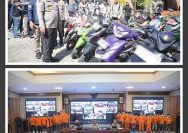 Gelar Konferensi Pers, Polda Kaltim Ungkap 95 Tersangka Curanmor dalam Ops.Jaran Mahakam 2025