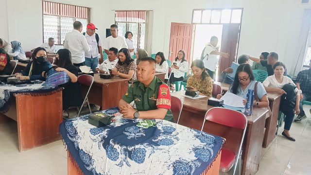 Danramil dan Babinsa Kodim 0207/Simalungun Hadiri Rapat Posko Pemko Siantar, Perkuat Sinergi Jaga Ketahanan Pangan Daerah