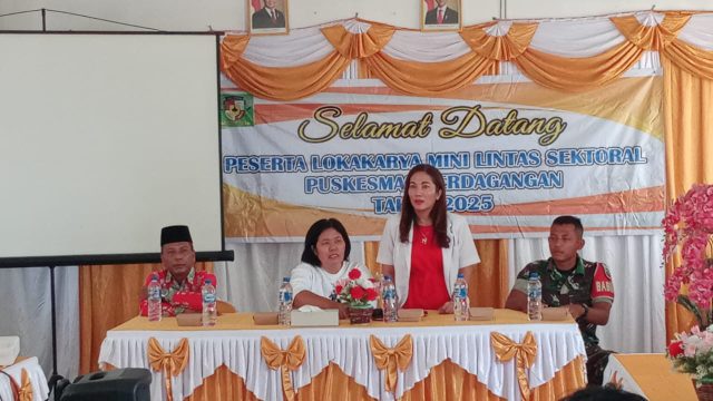 Babinsa Koramil 06/Perdagangan Hadiri Lokakarya Mini Lintas Sektoral, Wujud Sinergi Bersama Tingkatkan Kesehatan dan Kesejahteraan Masyarakat