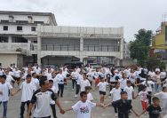 Ratusan, Marga Damanik Ramaikan Kota Pematangsiantar dalam acara gerak bersama