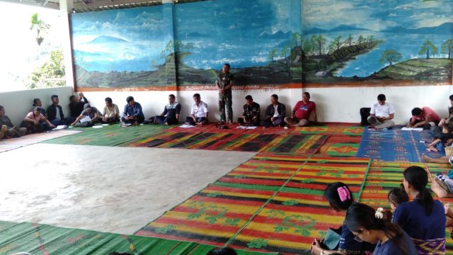 Danramil 13/Purba Tinjau Lahan SPPG dan Ikuti Musrenbang Bersama Warga di Nagori Purba