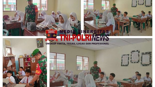 Babinsa Kodim 0207/Simalungun Dampingi Program Makan Bergizi, Wujud Nyata Kepedulian untuk Generasi Sehat
