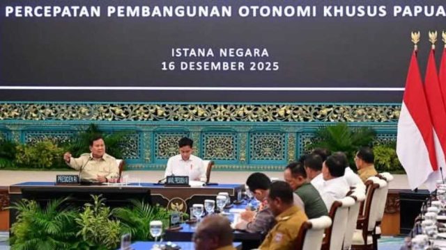 Presiden Prabowo Tegaskan Percepatan Pembangunan Papua sebagai Kunci Pemerataan Nasional