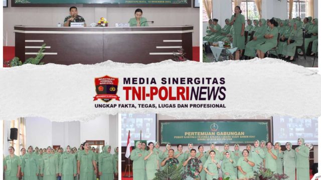 Perkuat Soliditas dan Peran Istri Prajurit, Persit KCK Cabang XXXIV Kodim 0207/Simalungun Gelar Pertemuan Gabungan