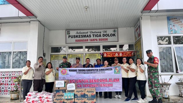 TNI–Polri Salurkan Bantuan Kemanusiaan untuk Korban Bencana Alam Taput