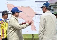 Percepatan Pemulihan Akses, Presiden Prabowo Tinjau Pengerjaan Jembatan Bailey Teupin Mane di Bireuen