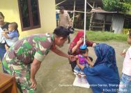 Babinsa Koramil 10/Tanah Jawa Dampingi Penimbangan Balita dan Ibu Hamil di Nagori Pagar Jambi