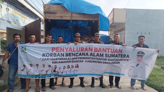 Personil Kodim 0207/Simalungun Kawal Penyaluran Bantuan Untuk Warga Terdampak Bencana Alam