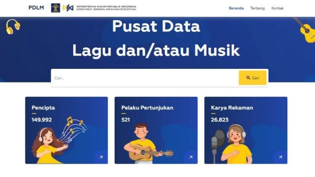 DJKI Perkenalkan Pusat Data Lagu dan Musik Versi Dua