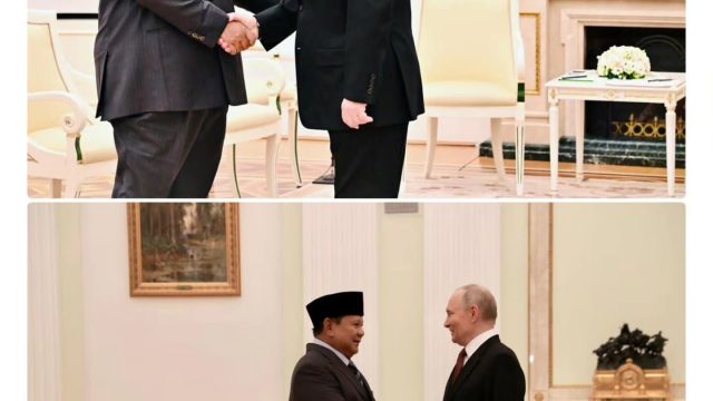 Dari Pakistan, Presiden Prabowo Subianto melanjutkan lawatan singkat ke Rusia, untuk bertemu dengan Presiden Vladimir Putin.  