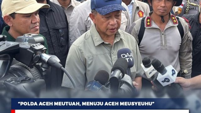 Kapolda Aceh Sambut Kunjungan Mendagri, Paparkan Langkah Cepat Polri Tangani Banjir di Aceh Tamiang