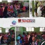 Babinsa 05/Lubuk Alung Berikan Trauma Healing Kepada Masyarakat Pengungsi Akibat Dampak Banjir Kemaren