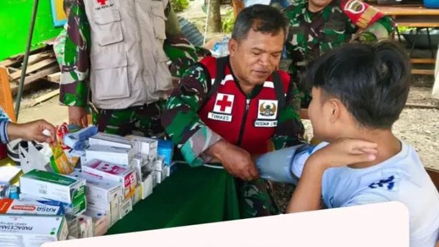 Kesdam I/BB Berikan layanan Kesehatan Warga Pascabencana di Pandan Tapanuli Tengah