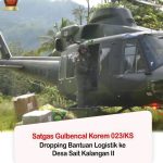 Satgas Gulbencal Korem 023/KS Dropping Bantuan Logistik ke Desa Sait Kalangan II