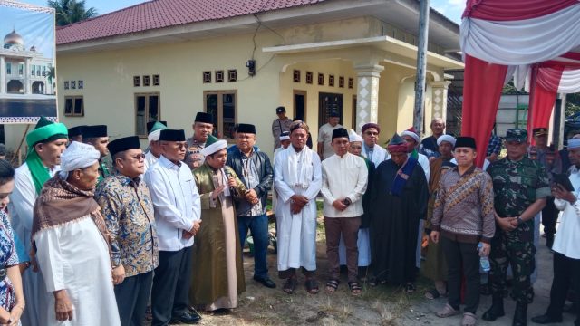 Danramil Tanah Jawa Hadiri Peletakan Batu Pertama Pembangunan Rumah Tahfidz Qur’an di Hatonduhan