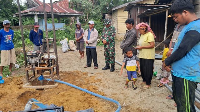 Satgas TMMD Ke-127 Kodim 0207/Simalungun Gelar Doa Bersama Sebelum Pembuatan Sumur Bor di Dusun Raya Mas