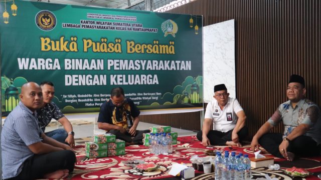Penuh Haru, Lapas Rantauprapat Gelar Buka Puasa Bersama Warga Binaan pemasyarakatan dan keluarga