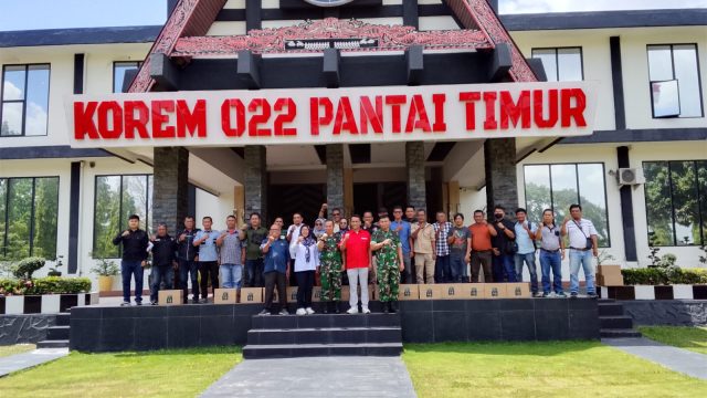 Silaturahmi Danrem 022/Pantai Timur Bersama Insan Pers, Perkuat Sinergi dengan Media