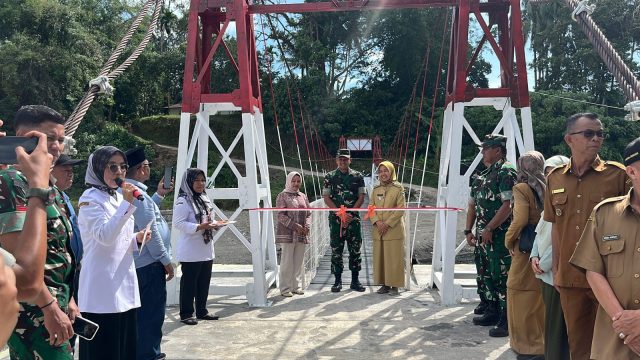 *Dandim 0308/Padang Pariaman Hadiri Syukuran Pembangunan Jembatan Perintis Garuda di Batu Kalang*