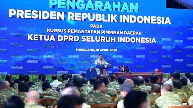 Presiden Prabowo Subianto,memberikan pengarahan langsung kepada 503 Ketua  DPRD dari seluruh penjuru Tanah Air