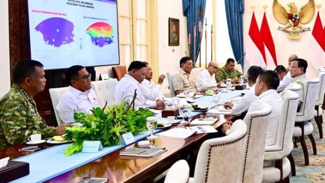 Presiden Prabowo Pimpin Ratas Percepat Pematangan Giant Sea Wall Pantura.