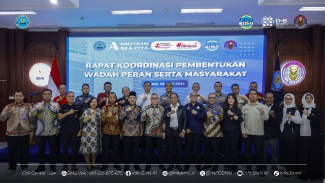 BENTUK WADAH PERAN SERTA MASYARAKAT, BNN PERKUAT SINERGI NASIONAL LAWAN NARKOTIKA.