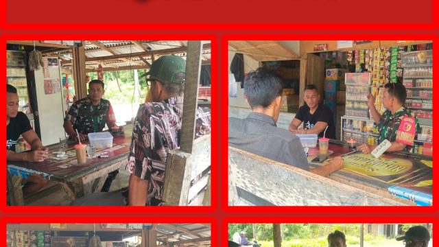 Babinsa koramil 01/Pariaman Menjalin Keakraban Dan Silahturahmi Yang Berkesinambungan Bersama Masyarakat Desa Marunggi