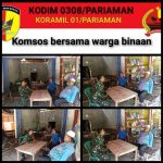 Babinsa Koramil 01/Pariaman Menjalin Silaturahmi Dengan Warga Binaan Di Desa Tungkal Selatan