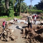 Bersatu Membangun Negeri, Kodim 0207/Simalungun Bersama Masyarakat Percepat Pembangunan Jembatan Aramco.