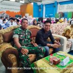 WAKILI DANRAMIL, BABINSA KORAMIL 06/PERDAGANGAN HADIRI HAFLAH AKHIRUSSANNAH SD/SMP MUHAMMADIYAH PERDAGANGAN.