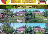 Suasana Idul Adha Babinsa 02/Sungai Limau Hadiri Pemotongan Hewan Kurban.