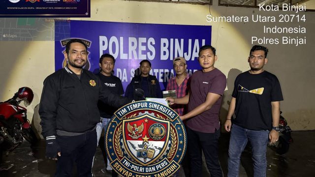 Team Khusus Anti Begal 1.1 Polres Binjai,berhasil amankan Sepeda Motor hasil Curian di Kabupaten Langsa Prop.NAD yang melintas di wilayah Kota Binja