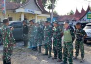 Penuh Semangat Satgas TMMD Ke 128 Tahun 2026 Melaksanakan Apel Pagi dan Doa Bersama .