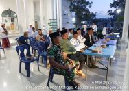Babinsa Perdagangan Hadiri Pelepasan dan Pemberangkatan Calon Jamaah Haji Kecamatan Bandar Berlangsung Khidmat