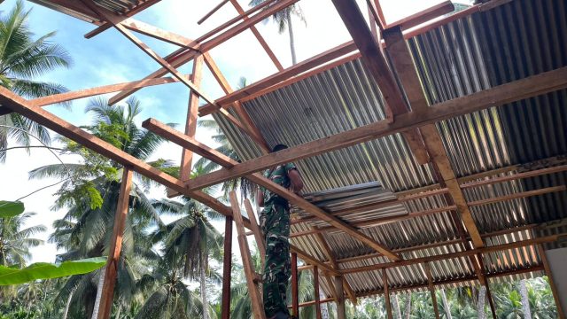 Gas Pol !  Pembangunan RTLH, Satgas TMMD Ke 128 Gotong Royong Bersama Masyarakat 
