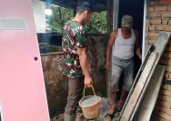 Berkat TMMD Ke 128 Tahun 2026, MCK Surau Borak Di Bangun TNI.