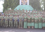 Kasdim 0207/Simalungun Hadiri Ziarah di TMP Nagur dalam Rangka HUT Ke-64 Korem 022/Pantai Timur .