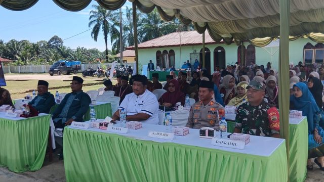 BABINSA KORAMIL 19/SILAU KAHEAN HADIRI TASYAKKURAN DAN PELEPASAN SANTRI PONDOK PESANTREN NURUL IMAN.