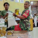 Babinsa Koramil 03/Sungai Sariak Laksanakan Pengawasan dan Pendampingan Penyaluran Bantuan Pangan Pemerintah.