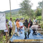 Sinergitas TNI-Polri Dukung Pembangunan Desa, Babinsa dan Bhabinkamtibmas Hadiri Kegiatan Rabat Beton di Simaibang.