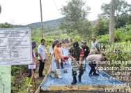 Sinergitas TNI-Polri Dukung Pembangunan Desa, Babinsa dan Bhabinkamtibmas Hadiri Kegiatan Rabat Beton di Simaibang.