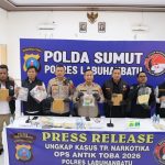 Press Release Operasi Antik Toba 2026 Polres Labuhanbatu, Ungkap 81 Kasus Narkoba dan Amankan 96 Tersangka. Press Release Operasi Antik Toba 2026 Polres Labuhanbatu, Ungkap 81 Kasus Narkoba dan Amankan 96 Tersangka.