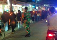 Babinsa Koramil 01/Pariaman Laksanakan Pengamanan Pawai Obor Sambut Tahun Baru Islam 1 Muharram 1448 H.