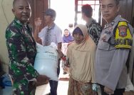 Babinsa Koramil 03/Sungai Sarik Lakukan Pendampingan Penyaluran Bantuan Pangan Di Nagari Tandikek.