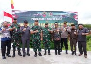 Pangdam I/BB Mayjen TNI Hendy Antariksa Resmikan Jembatan Bailey.