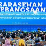 Panglima TNI Dampingi Presiden RI Tutup Sarasehan Kebangsaan KSTI 2026.