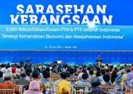 Panglima TNI Dampingi Presiden RI Tutup Sarasehan Kebangsaan KSTI 2026.