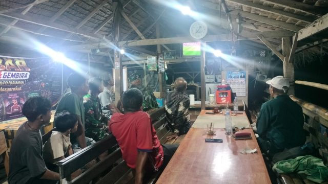 Kodim 0308/Padang Pariaman Gelar Nobar Piala Dunia 2026, Pererat Kebersamaan TNI dan Masyarakat.
