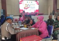 Peringati HUT Bhayangkara Ke-80, Personel Kodim 0207/Simalungun Hadirkan Harapan Lewat Donor Darah.